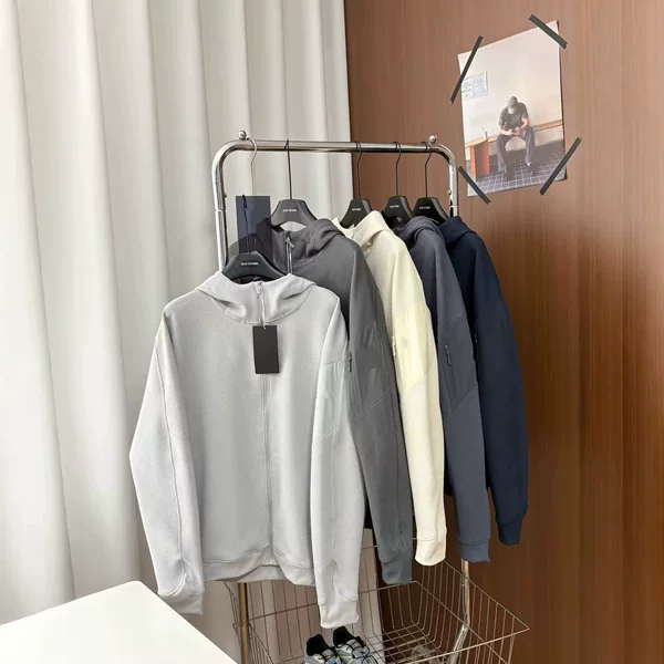 bh7908 Chicken Claw Autumn Couple's Waffle Textured Hooded Jacket for Work, Casual, and Outdoor Activities