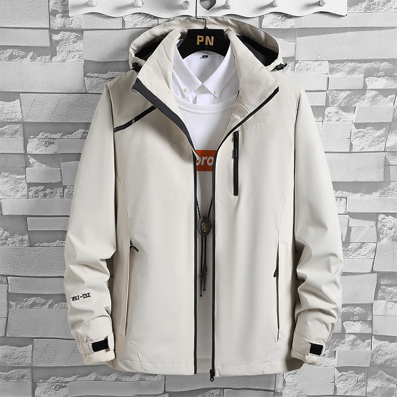 2024 Spring and Autumn New Outdoor Sports Leisure Windproof Waterproof Breathable Thin Single Layer Jacket Men's Jacket Coat