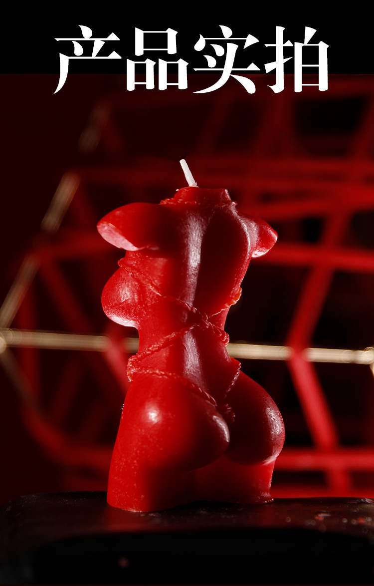 Low-Temperature Soy Wax Massage Candle for Couples, Red Fragrance Candle — detail image 24