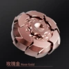 Golden metal spinning top, gift box, pink gold