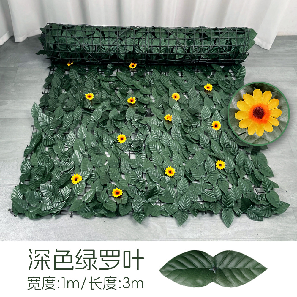 Arroz verde oscuro con flores