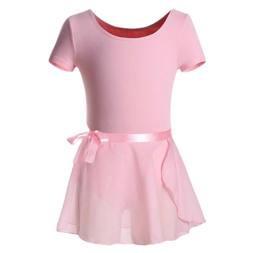 Ropa de baile de Ballet para niños Venta caliente niñas de primavera y verano ropa de práctica de manga corta cuerpo ropa de rendimiento para niños