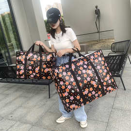 无纺布行李搬家印花编织袋编织覆膜棉被大容量衣物收纳打包包袋加
