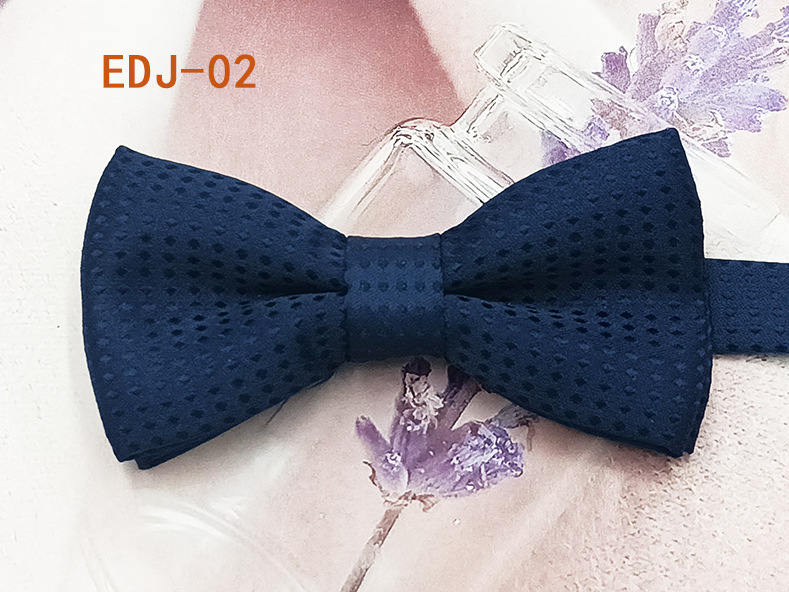 Lugar del fabricante Versión coreana de la pajarita para niños de doble capa para estudiantes de primaria hilo de poliéster teñido en hilo de seda color sólido accesorios para mascotas lazo