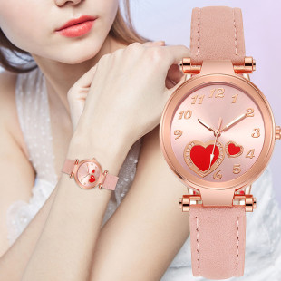 South Korea Ins Style Retro Love Watch Women's Niche Simple All-Match Mini Elegant Student Artistic Fashion Women's Watch