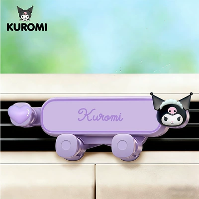 Car phone holder Car Air Outlet Gravity-Type Navigation - sanrio-culomi-purple