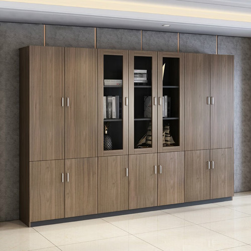 File cabinet, document cabinet, wooden office filing cabinet, explosion-proof glass storage cabinet, bookcase, bookshelf, free combination