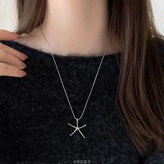 極簡風海星ペンダントネックレス女性大衆デザインシンプルな鎖鎖ins高級感ファッション首鎖