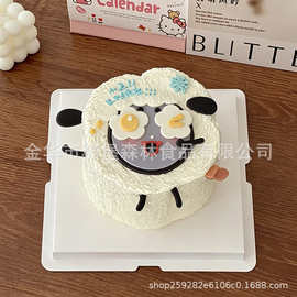 网红卡通周不要不要翻糖切模生日蛋糕装饰模具环保塑料烘焙压模
