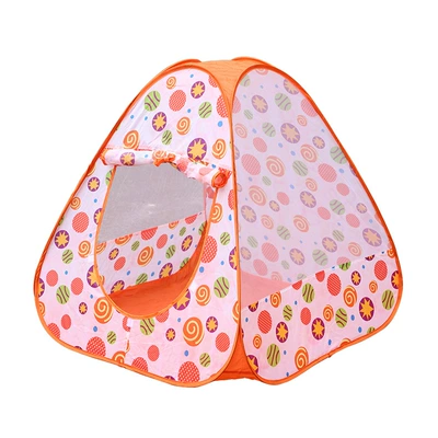 Children's tent game house parent-child interactive toys indoor and outdoor baby play folding portable beach Castle (Çadırlar) - orange-double