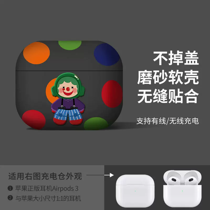 Защищающий корпус Apple, клубника, мультяшный милый совместимый защитный чехол, iPhone1, наушники, шкала 1:2, 2/3, bluetooth