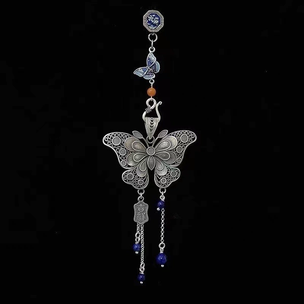 13 Retro Silver Butterfly-Pull