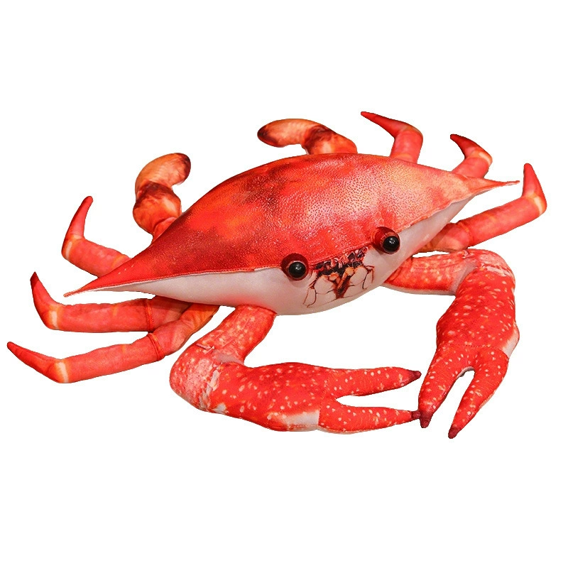 Realistic plush toy, rag doll, king crab