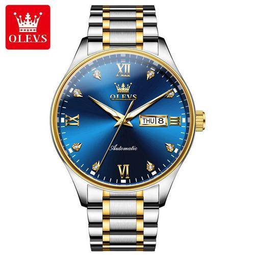 One piece drop shipping Oris brand dual calendar fully automatic mechanical watch business simple waterproof men's watch men's watch