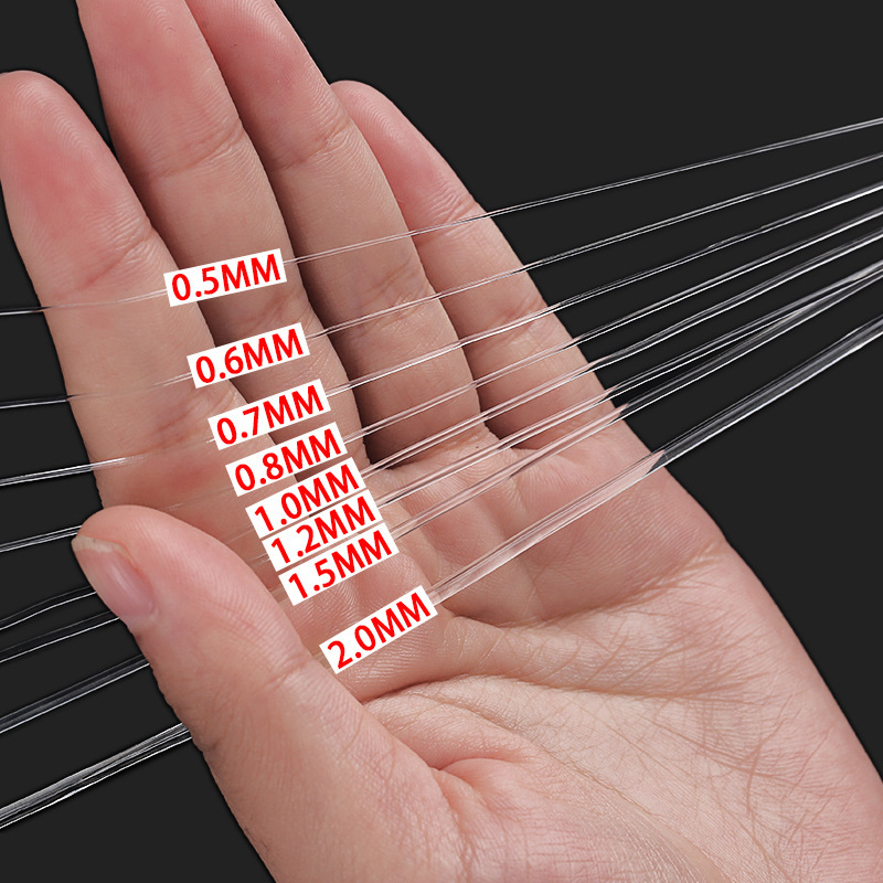 水晶线弹力线串珠子手串线耐磨桃核diy手工编织绳2mm透明细可穿珠