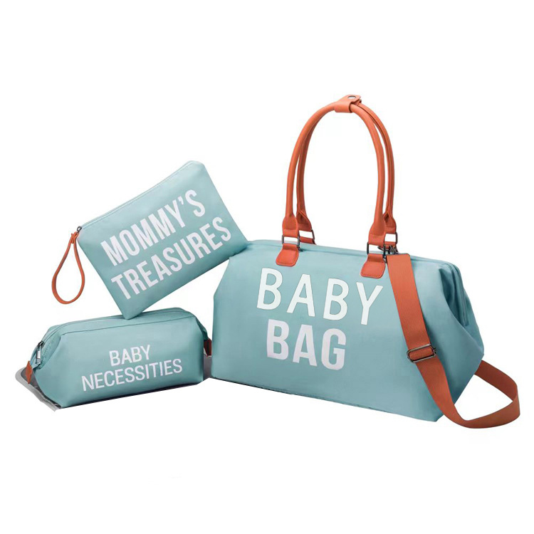 라이트 블루 BABY BAG + 작은 가방 2개
