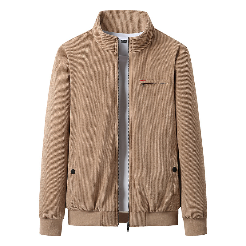 Ropa de algodón de meandruño para hombres otoño-invierno ropa de cachemira gruesa suelta ocio papá chaqueta cálida chaqueta chaqueta