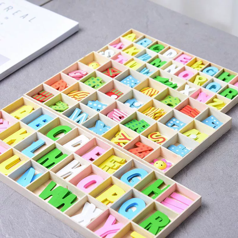 Креативный цветной буквенный когнитивный цифровой костюм деревянные поделки для детей раннее образование почтовая коробка DIY в наличии оптом