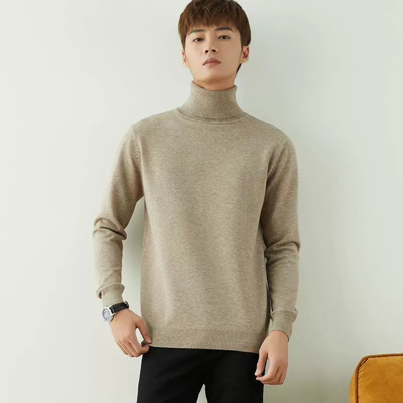 Новый 2024 осенний повседневный мужской свитер трикотажный свитер с длинными рукавами