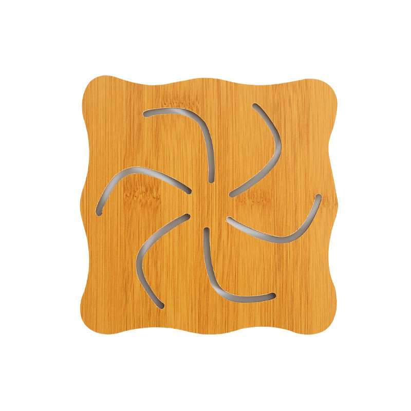 mesa de comedor casera almohadilla de aislamiento térmico cocina de bambú tazas almohadilla platos almohadilla de madera resistente a altas temperaturas