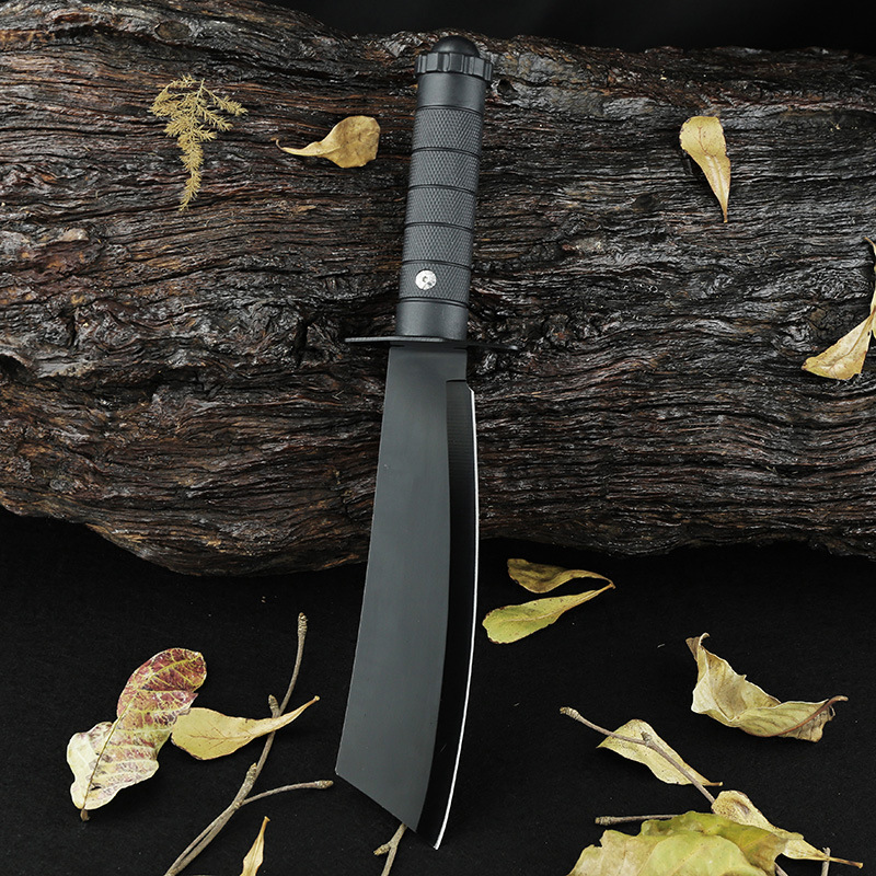 高硬度户外刀具野外随身露营野炊便携柳叶刀野营多功能荒野求生刀