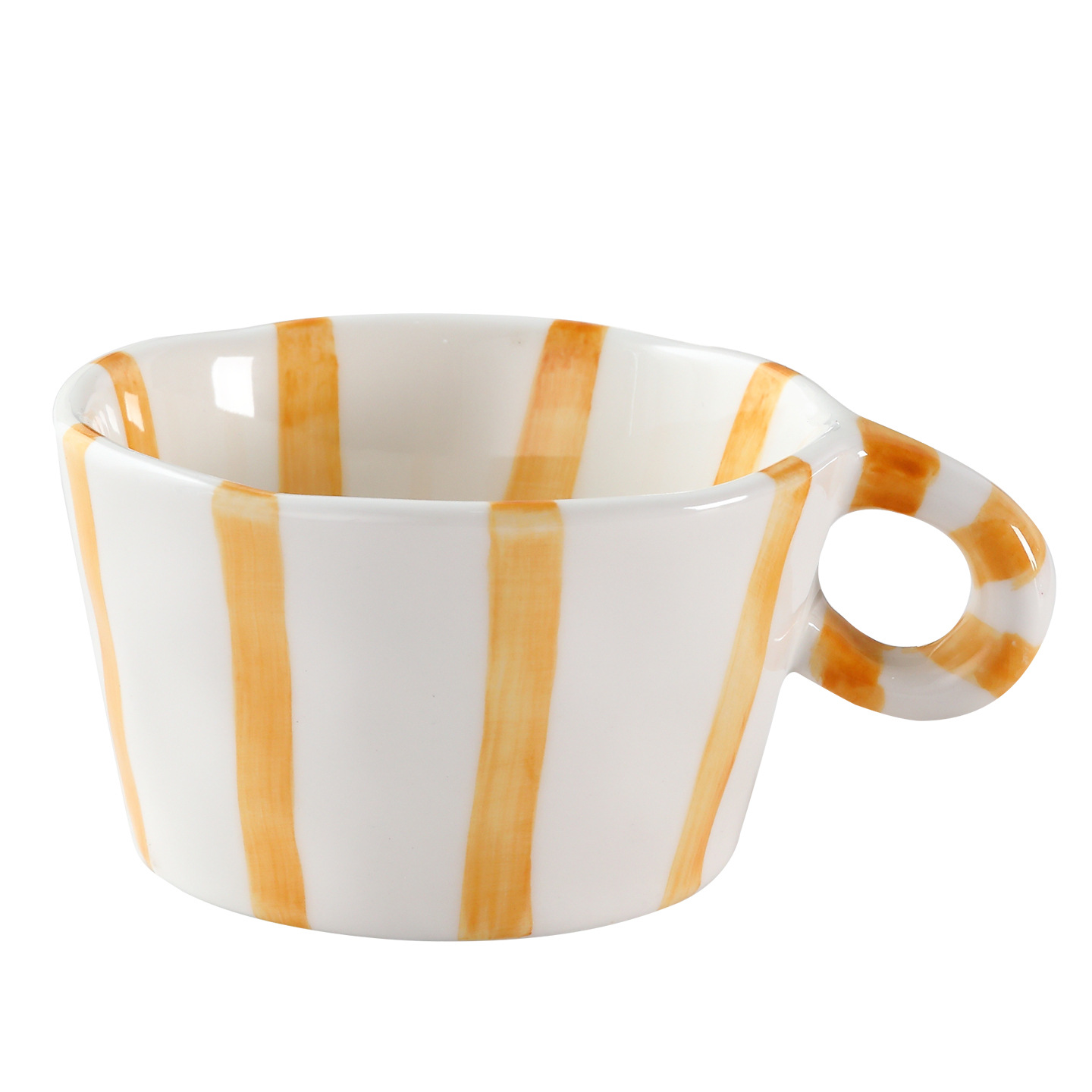 Japanese Retro Underglaze Ceramic Coffee Mug High-Value Latte Art Home Breakfast Office Water Cup_voghion.com