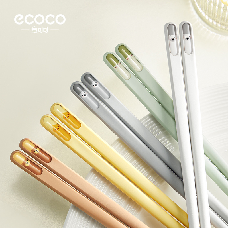 Paletas de dibujos animados de alta calidad, palillos de aleación antideslizante a prueba de moho y resistente a altas temperaturas para una persona.