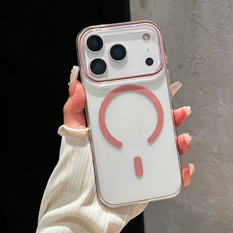 简约高透亚克力适用苹果17手机壳透明超薄iPhone16promax防摔硬套|undefined