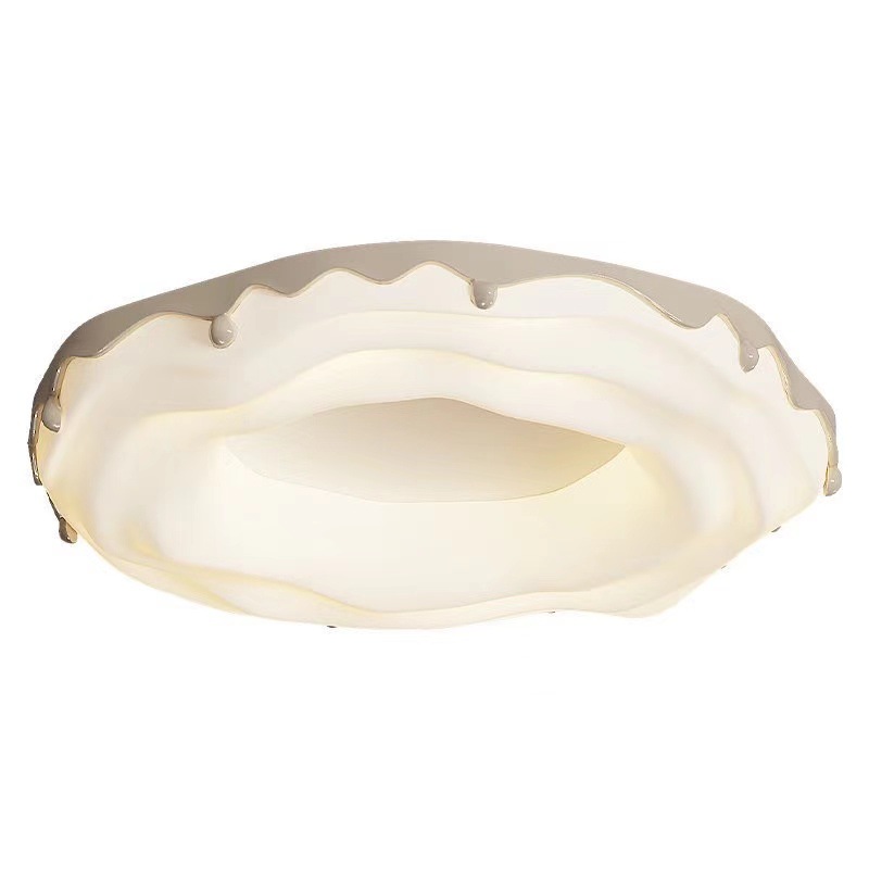 Nordic Modern Dormitorio Lámpara de protección ocular de espectro completo 2025 nueva lámpara Zhongshan lámpara de techo de donas