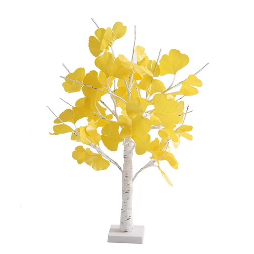 Halloween 24 lights Thanksgiving Christmas Easter day decoration USB birch tree maple leaf shape tree lights