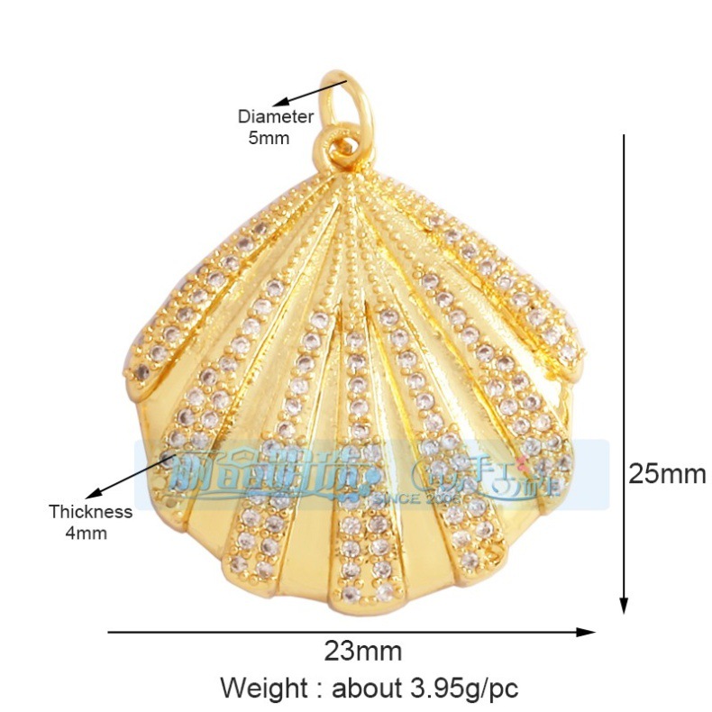 2g Weight Pendant Jewelry Making Type 18K Gold Plated Plating Material DIY Jewelry Accessories Classification 1 Piece Quantity Copper Material Scallop, Starfish, Conch Pattern All Seasons Season Marine Style Style 1 Piece Copper 18K Gold Plated Scallop Starfish Conch Pendant 4