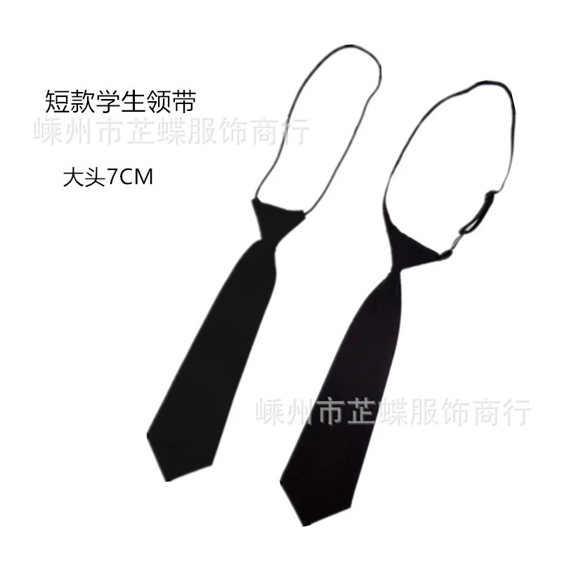 Новая мода JK Мужская и Женская Униформа Студенческая Короткий Галстук Девушка Черный Галстук Академия Стиль