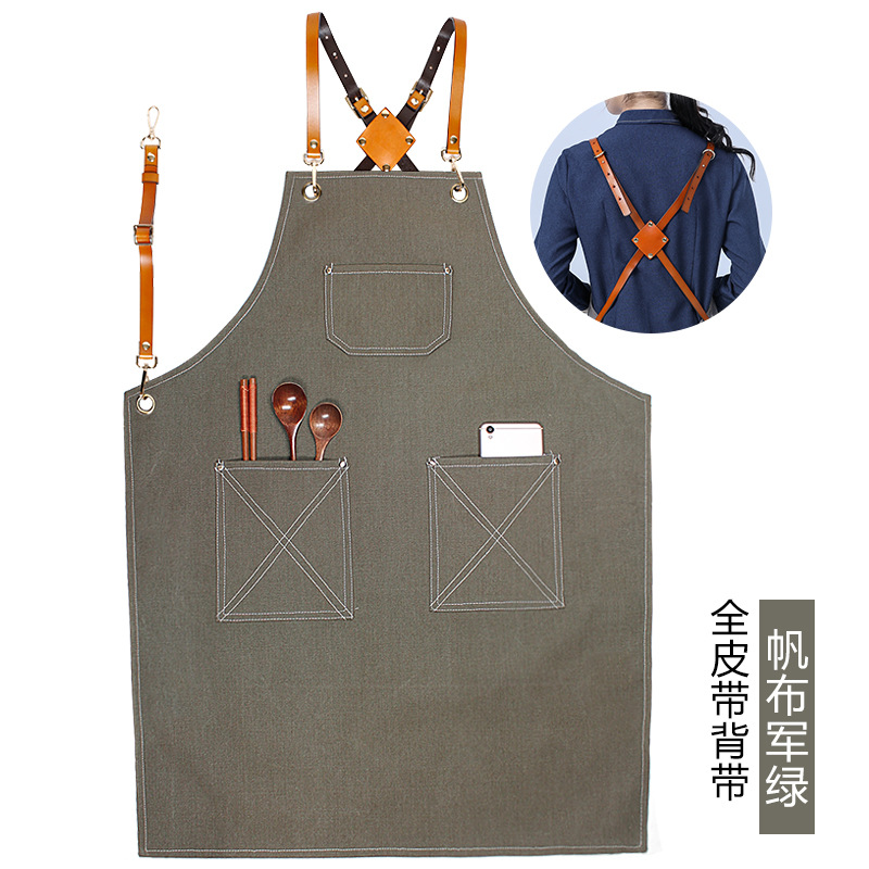 Nueva línea de cinturón marrón modelo ejército verde