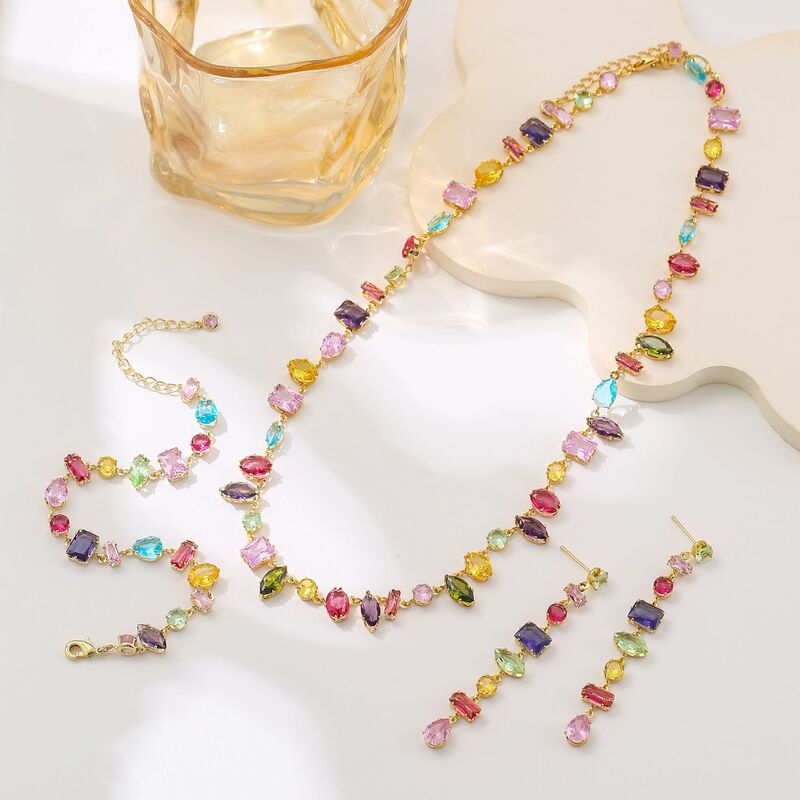 Fresh and Simple Mixed-Color Crystal Candy Bracelet for Women, Swarovski-Inspired Light Luxury, Minimalist Niche Fashion with a High-End Feel Fresh and Simple Mixed-Color Crystal Candy Bracelet for Women, Swarovski-Inspired Light Luxury, Minimalist Niche Fashion with a High-End Feel