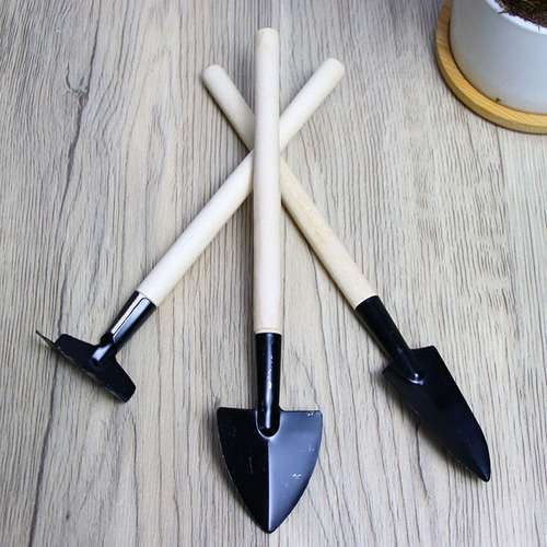Gardening three-piece set of potted small shovel, garden small shovel, indoor flower potted loose soil, flower and vegetable planting tools