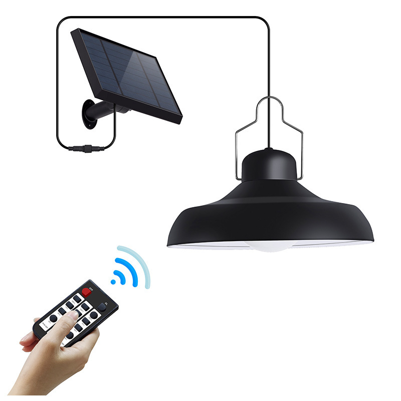 Household Solar Outdoor Chandelier, Industrial and Mining Outdoor Hanging Chandelier, Remote Control Stall High-Power Super Bright Shed Light