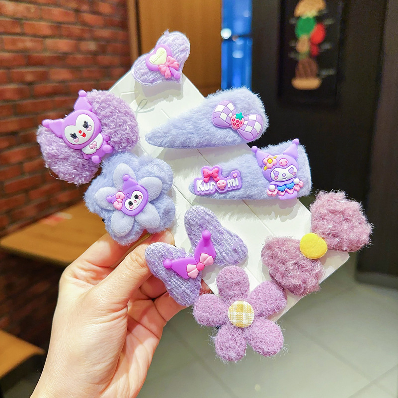 Red de Internet para niños horquilla tocado 2025 nueva niña horquilla niña linda bebé flequillo clip de cabello roto