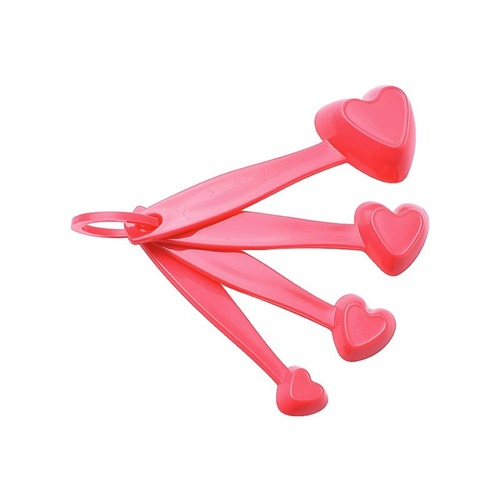 Manufacturer baking measuring spoon measuring cup tool DIY 4-piece set measuring cup measuring spoon small heart-shaped baking kitchen tool