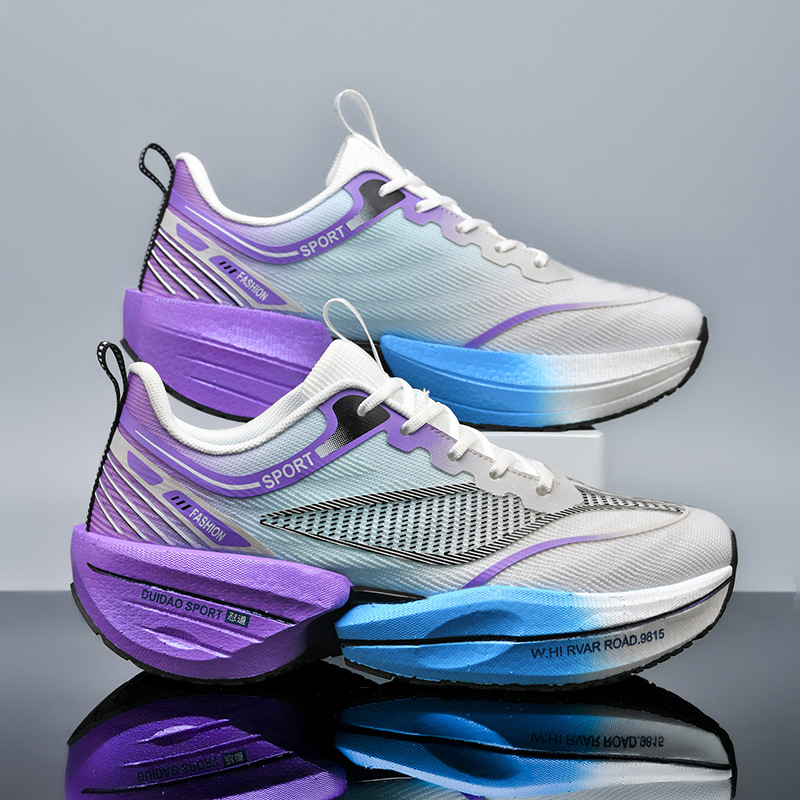 2025 nuevas zapatillas de running ultraligeras de color degradado para hombres y mujeres, adolescentes, amortiguadores, antideslizantes, zapatos deportivos casuales para estudiantes