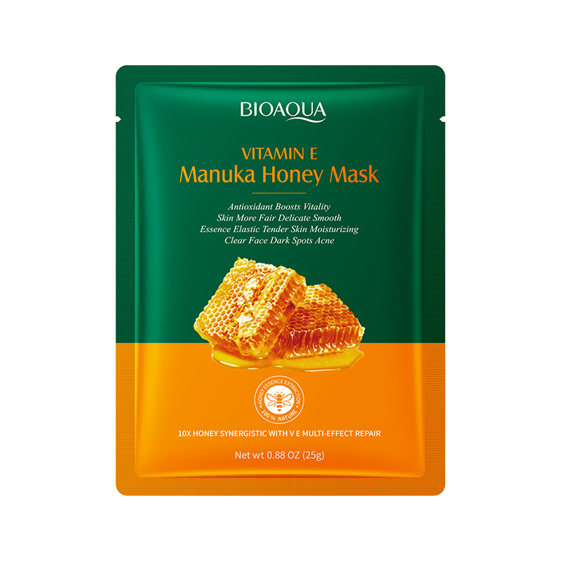 Máscara facial en inglés BIOAQUA pulpa de arroz máscara facial hidratante máscara hidratante comercio exterior transfronterizo