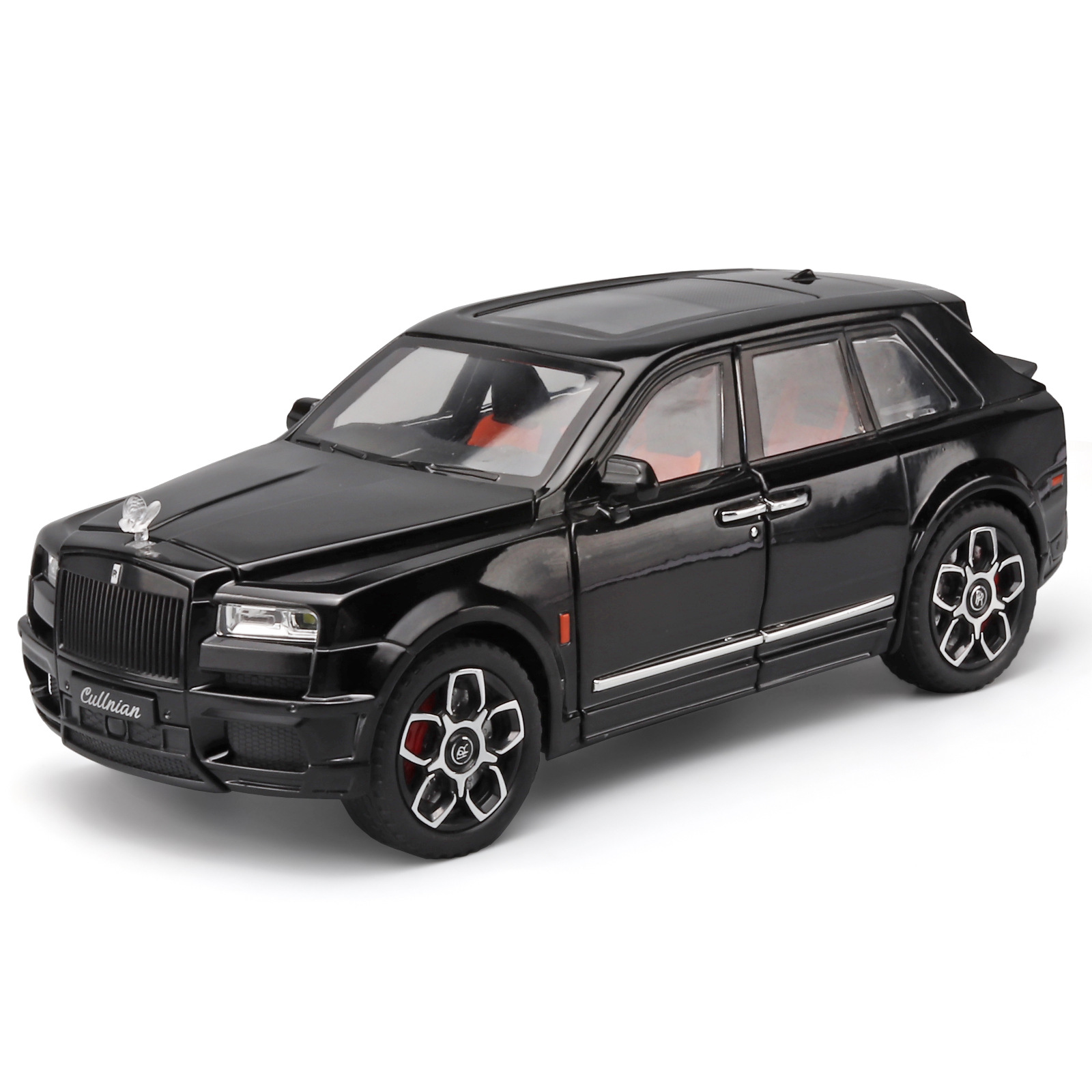 1:20 Cullinan versión BB modelo de simulación de automóviles de aleación Echo sonido y luz regalo coche de juguete decoración de música transfronteriza