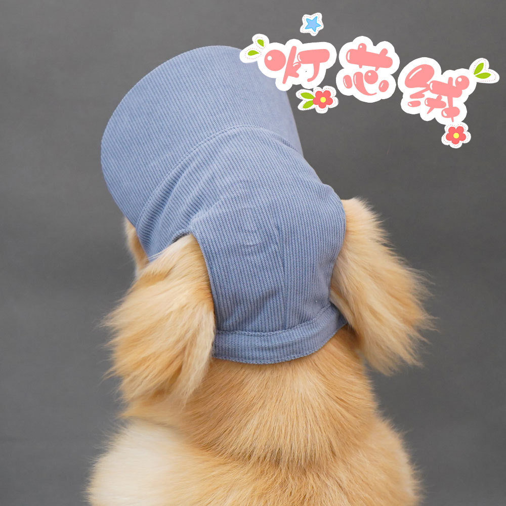 美卡可卡犬专用狗狗帽子露耳朵小型犬大狗遮阳帽渔夫帽防晒帽夏天