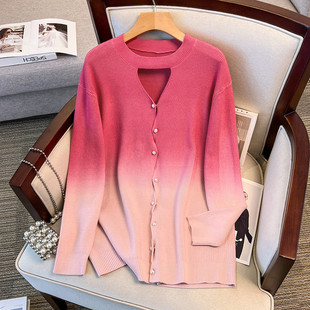 200/300kg plus size women's fat m chest 150/160 loose cardigan sweater knit 350kg 8109