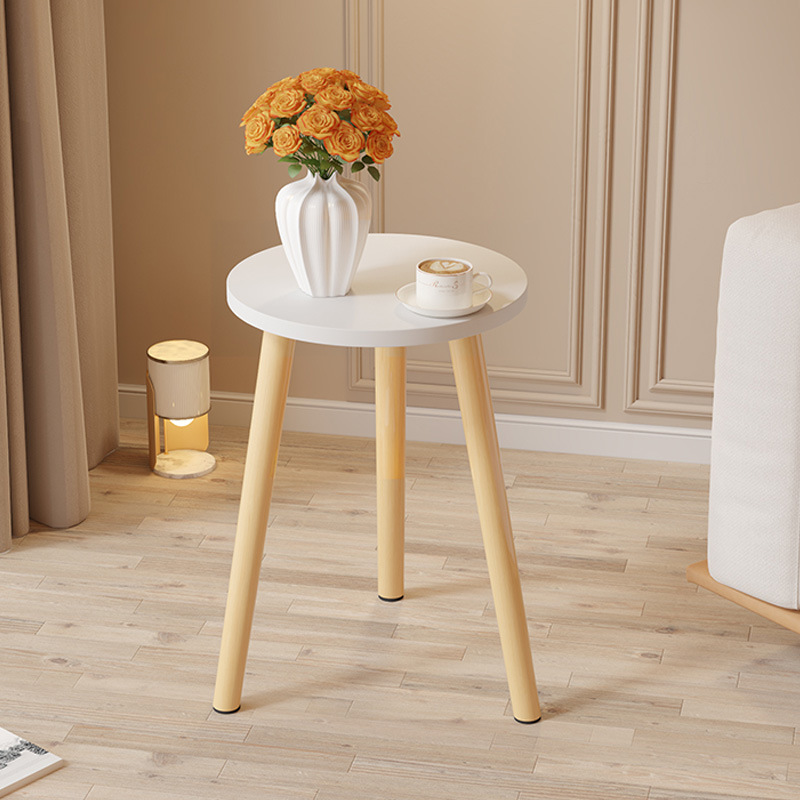 Mesa pequeña, dormitorio, mesa de lujo, mesa de té moderna, salón, ventana flotante doméstica simple, mesa redonda pequeña, madera maciza
