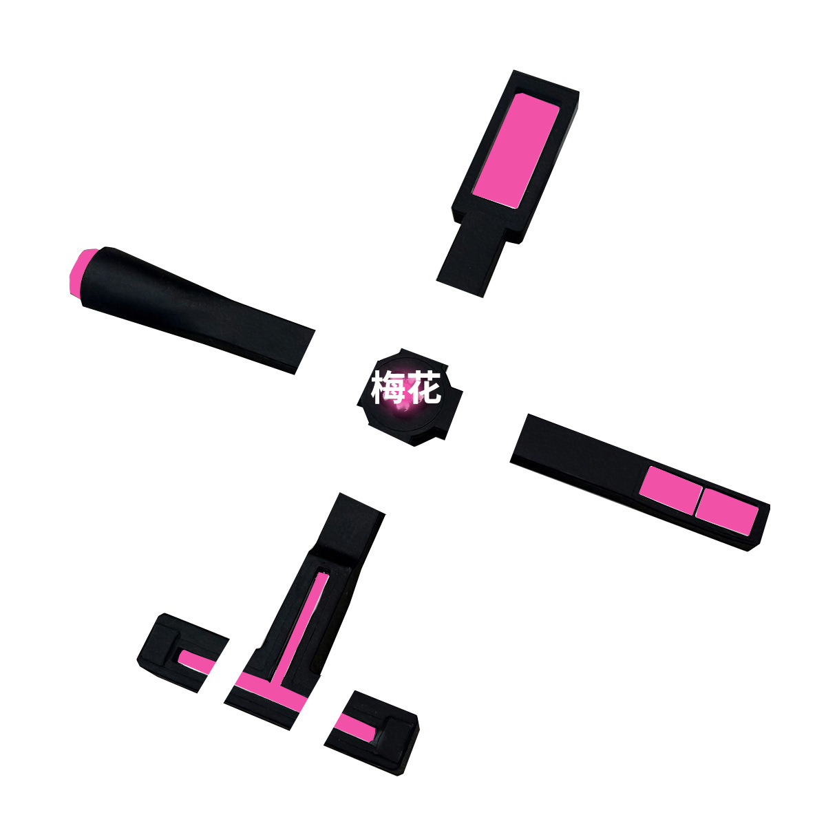 Manicura ojo de gato imán de doble cabeza engrosamiento elegante imán de hierro 2025 nueva herramienta de ojo de gato de mástil imán multifunción