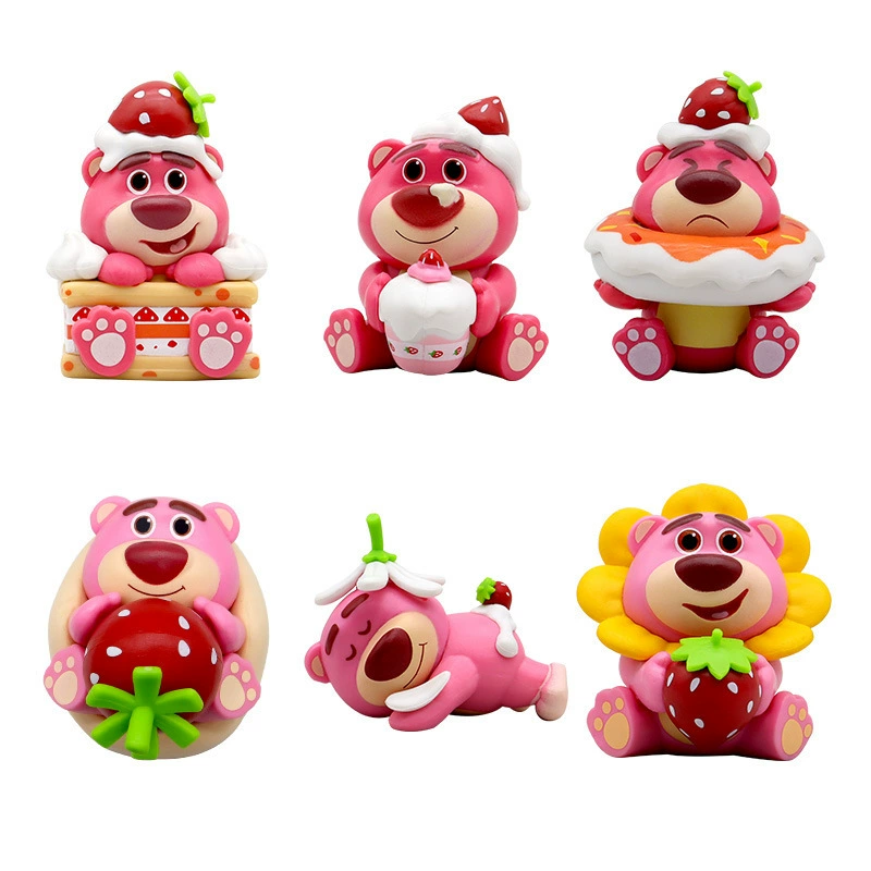 Фигурка драконьи жемчужины Одним куском Strawberry Bear Kuromi мультяшная модель периферийные украшения Сунь Укун Вегета Сутра