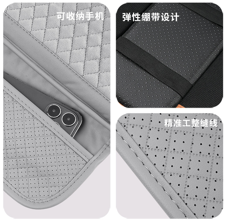 Car armrest pad plush multifunctional side bag storage bag car sponge heightening cushion winter car supplies