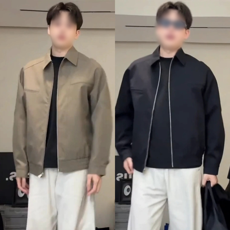Autumn new fashion solid color lapel jacket, rugged style, trendy loose-fit, drop-shoulder casual jacket, versatile outerwear for men