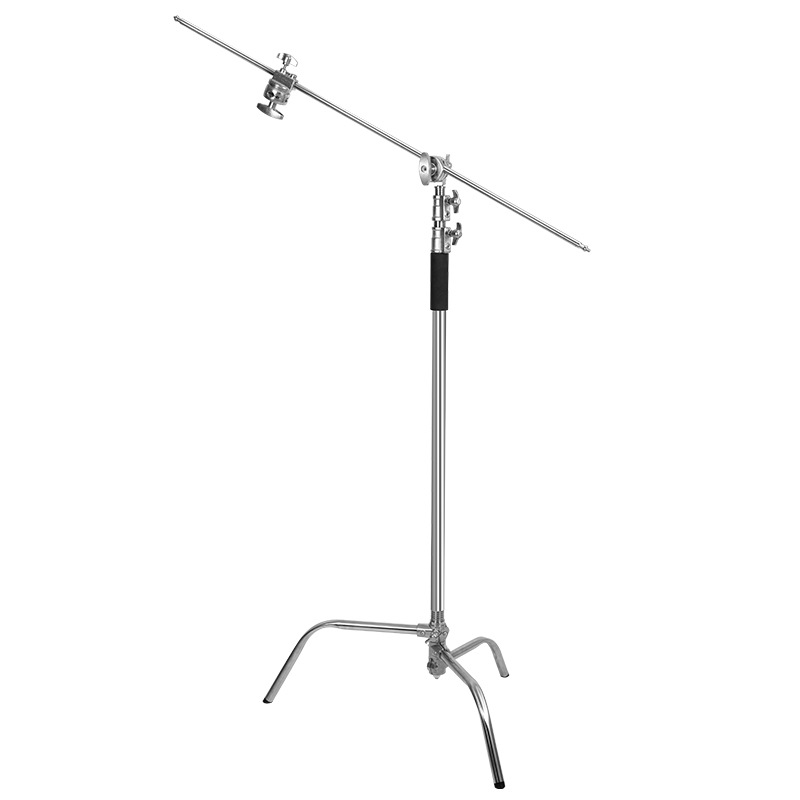 C型撮影マジック脚ランプスタンド3.3メートルステンレス製映画スタンドトップライト斜腕スタンド旗板スタンド着脱式撮影可能