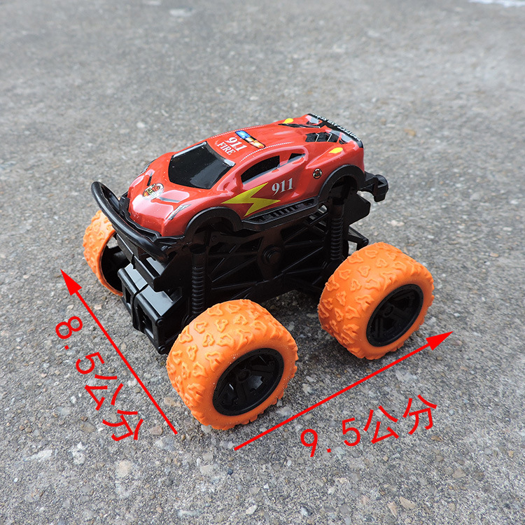 699-101 Juego de 4 Vehículos Todoterreno de Acrobacias con Función de Doble Inercia, Modelos de Autos con Ruedas Grandes, Juguetes Inteligentes para Niños e Interacción Padres-Hijos image 4